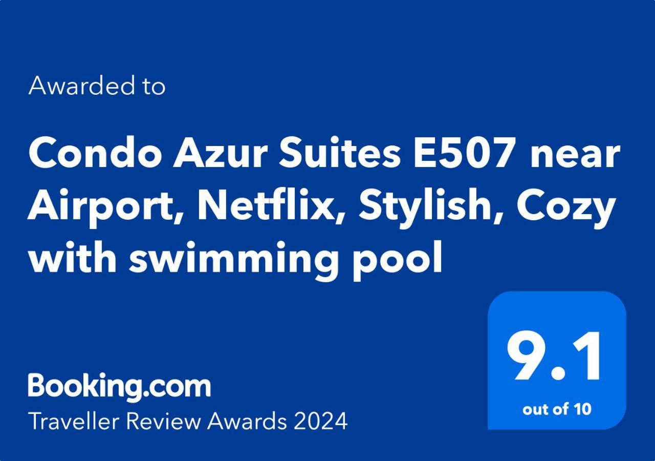 Condo Azur Suites E507 Near Airport, Netflix, Stylish, Cozy With Swimming Pool Мактан Екстериор снимка