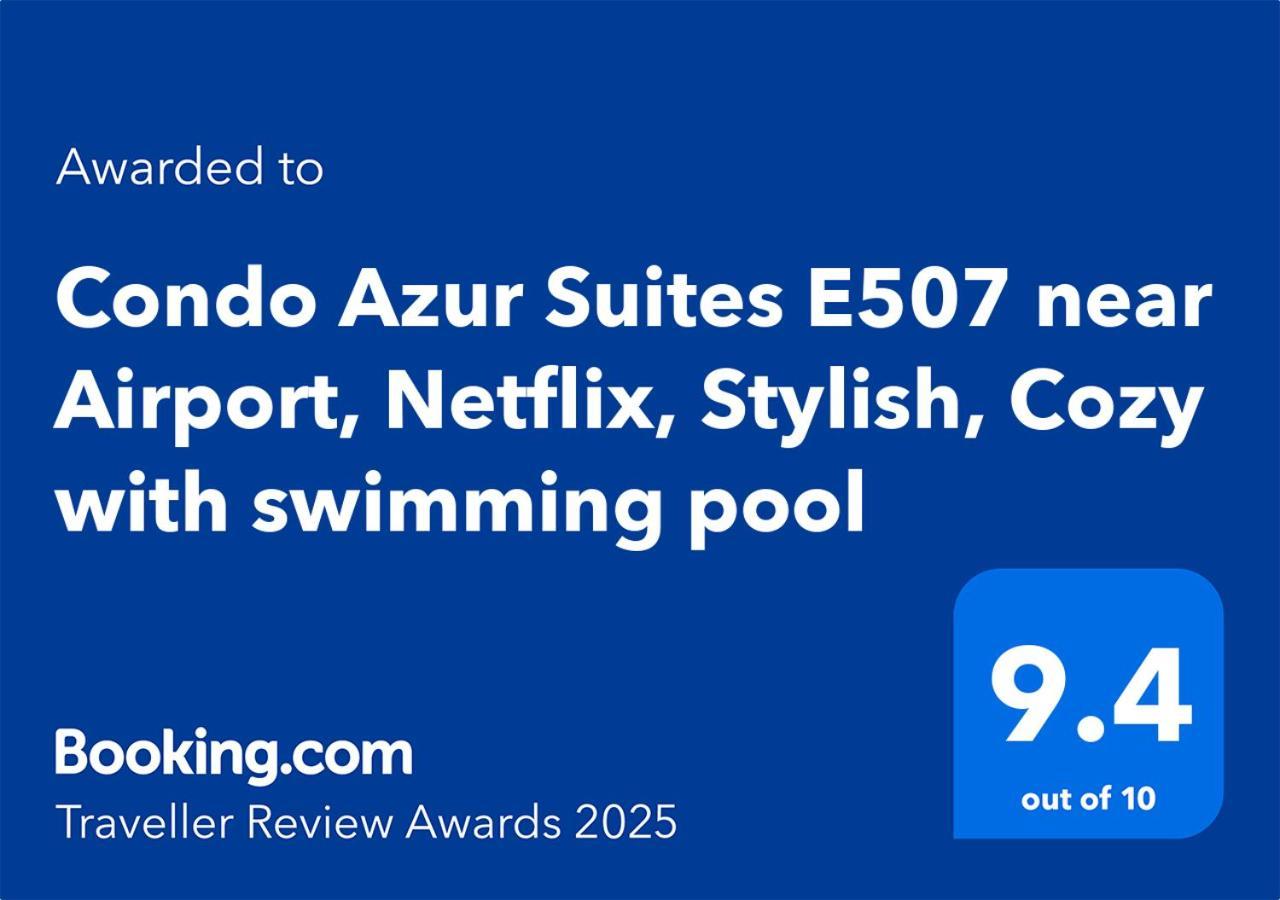 Condo Azur Suites E507 Near Airport, Netflix, Stylish, Cozy With Swimming Pool Мактан Екстериор снимка